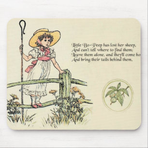 Alfombrilla De Ratón Rima infantil Little Bo Peep