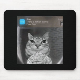 Alfombrilla De Ratón Ring Cat con meme de movimiento maldice a gracioso