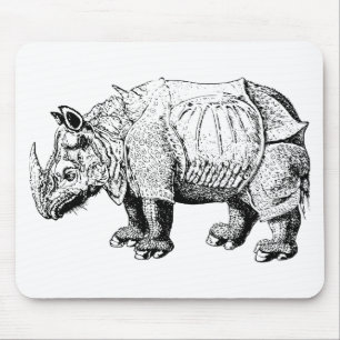 Alfombrilla De Ratón Rinoceronte Rinocerontes animal África safari natu