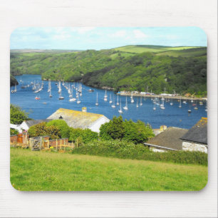 Alfombrilla De Ratón Río Fowey y barcos, Cornualles