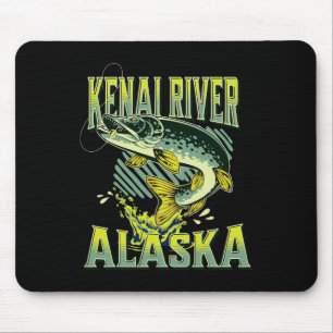 Alfombrilla De Ratón Río Kenai Alaska Vacaciones de Pesca Amante de la