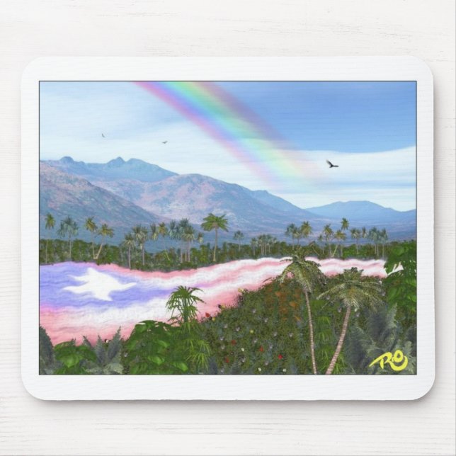 Alfombrilla De Ratón Río Mousepad de Puerto Rico (Frente)