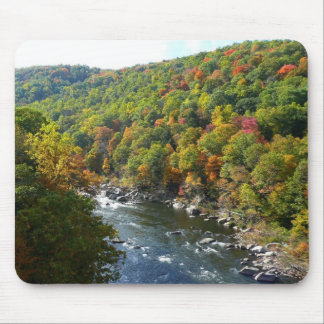 Alfombrilla De Ratón Río Ohiopyle en otoño II en Pensilvania