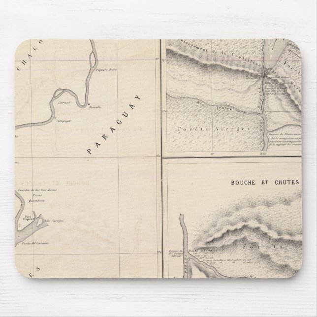 Alfombrilla De Ratón Río Paraguay se une a Río Paraná en Iguazú (Frente)