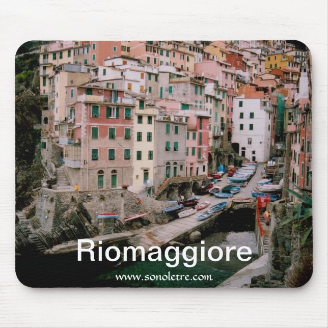 Alfombrilla De Ratón Riomaggiore Vista Panorámica Mousepad (Frente)