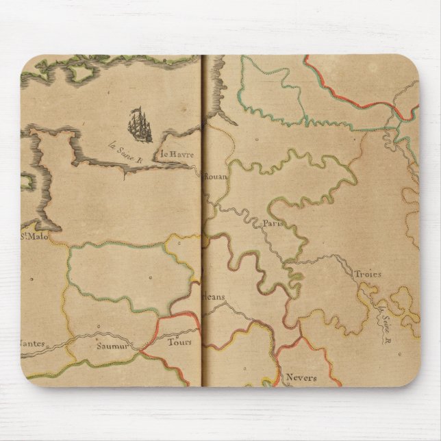 Alfombrilla De Ratón Ríos de Francia (Frente)