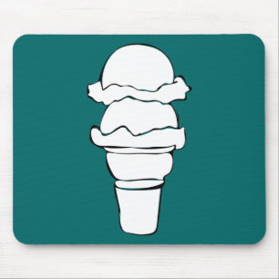 Alfombrilla De Ratón rizos de helado