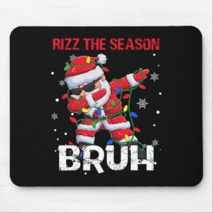 Alfombrilla De Ratón Rizz La Temporada Bruh Navidades Rizzmas Santa Cla