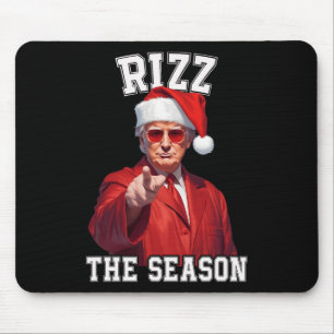Alfombrilla De Ratón Rizz La Temporada Funny Navidades de Trump Santa P