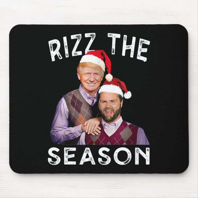 Alfombrilla De Ratón Rizz La Temporada Funny Navidades de Trump Vance (Frente)