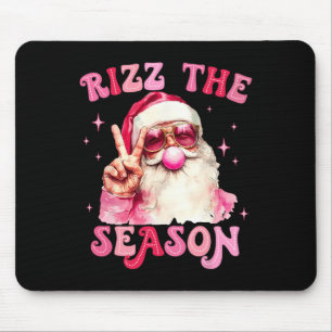 Alfombrilla De Ratón Rizz La Temporada Santa Pink Bubble Gum Rizzmas Ch
