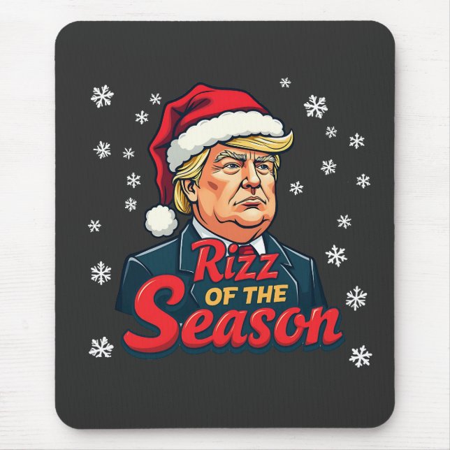 Alfombrilla De Ratón Rizz of the Season Funny Navidades de Trump (Frente)