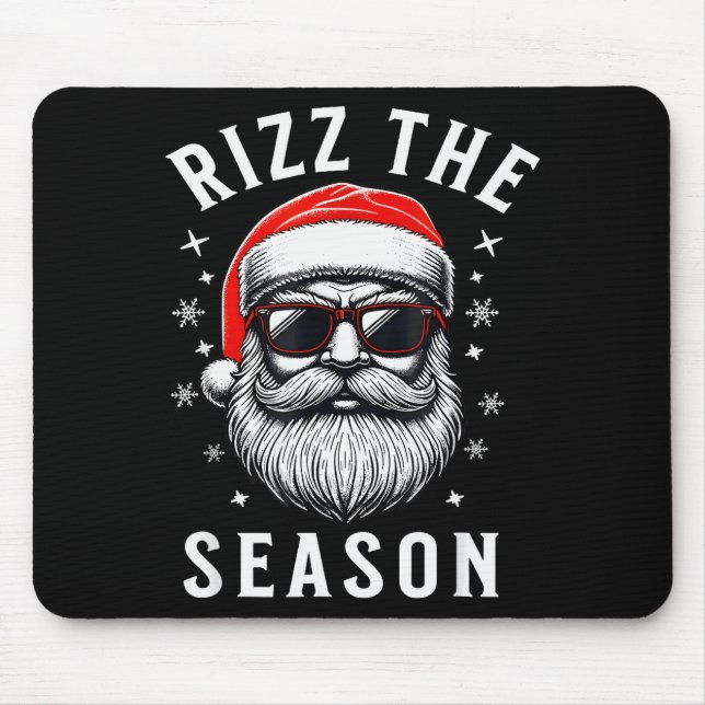 Alfombrilla De Ratón Rizz The Season Silly Christmas Funny Santa  (Frente)