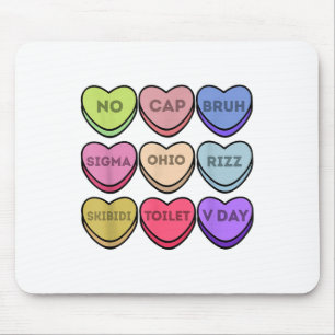 Alfombrilla De Ratón Rizz Valentines Candy Heart Boys Valentine Bruh Si