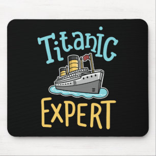Alfombrilla De Ratón Rms Titanic Divertido Experto Retro Crucero Hombre