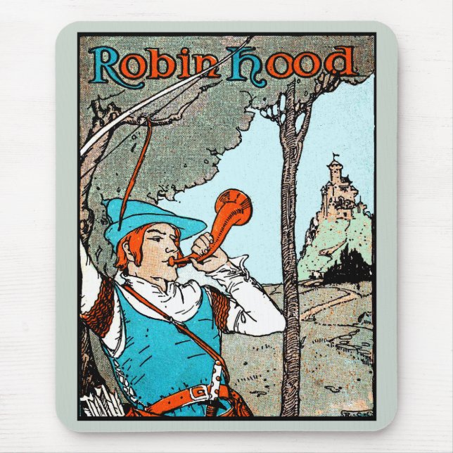 Alfombrilla De Ratón Robin Hood Antiguo Ilustracion Merry Men (Frente)