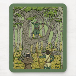 Alfombrilla De Ratón Robin Hood en el bosque de Sherwood