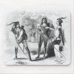 Alfombrilla De Ratón Robin Hood, escarlata y Juan