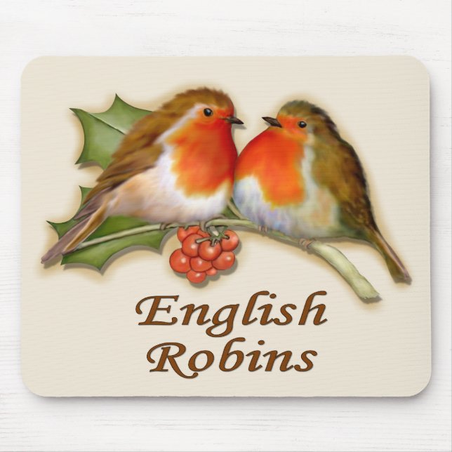 Alfombrilla De Ratón Robins en inglés (Frente)