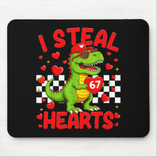 Alfombrilla De Ratón Robo Corazones 67 Día de San Valentín 67 Dinosauri