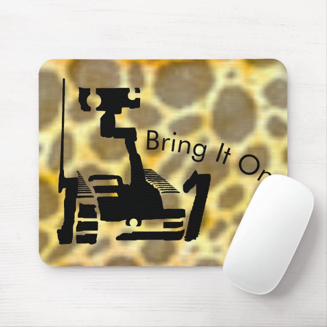 Alfombrilla De Ratón Robot 'Bring It On' Mousepad (Con ratón)