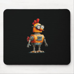 Alfombrilla De Ratón Robot Feliz Pollo Con Ia Para Amante De Robots Int