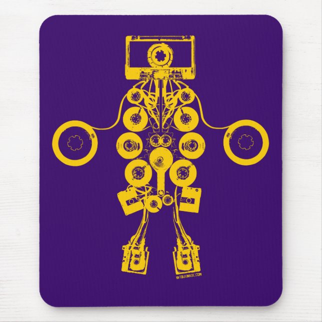 Alfombrilla De Ratón Robot Mousepad de los casetes (Frente)