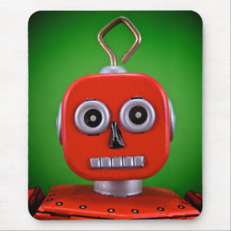 Alfombrilla De Ratón Robot rojo Mousepad