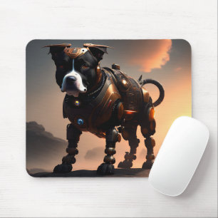 Alfombrilla De Ratón Robot Staffordshire Bull Terrier, Mousepad