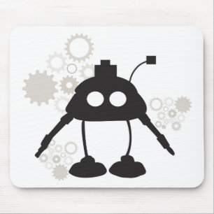Alfombrilla De Ratón Robot y engranajes Mousepad