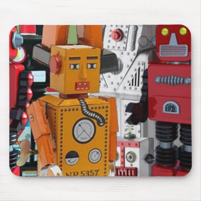 Alfombrilla De Ratón Robots Mousepad (Frente)