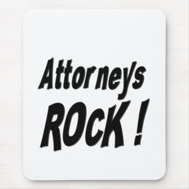 Alfombrilla De Ratón ¡Roca de los abogados! Mousepad (Frente)