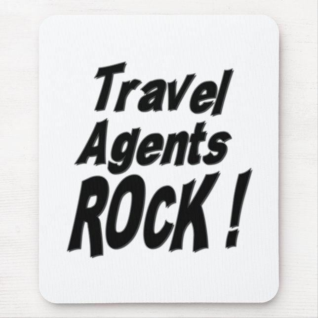 Alfombrilla De Ratón ¡Roca de los agentes de viajes! Mousepad (Frente)