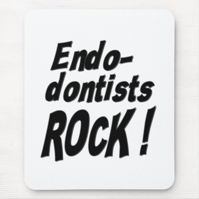 Alfombrilla De Ratón ¡Roca de los Endodontists! Mousepad (Frente)