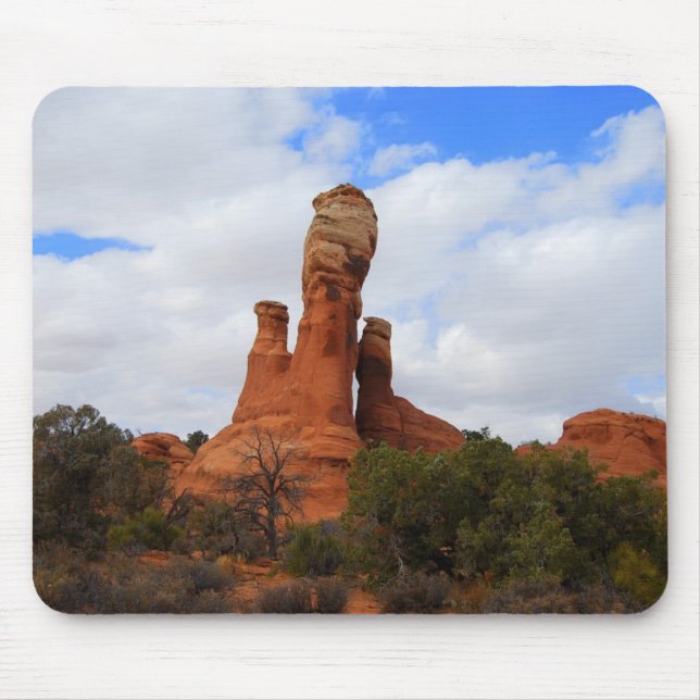 Alfombrilla De Ratón Roca equilibrada, arcos, utah, Mousepad (Frente)