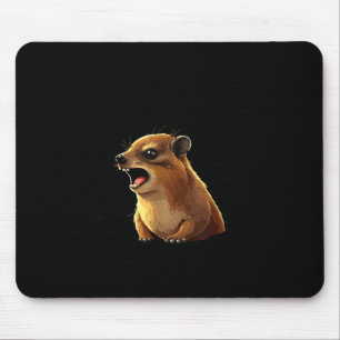Alfombrilla De Ratón Roca Hyrax Awawa Ew Gente Divertida Groundhog Die