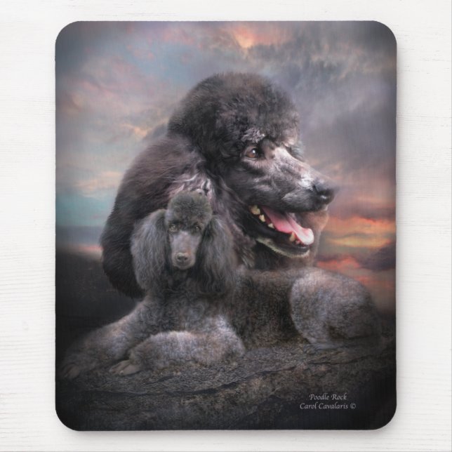 Alfombrilla De Ratón Roca Mousepad del caniche (Frente)