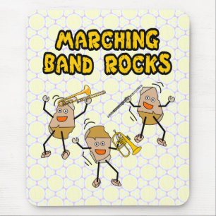 Alfombrilla De Ratón Rocas de bandas de marcha