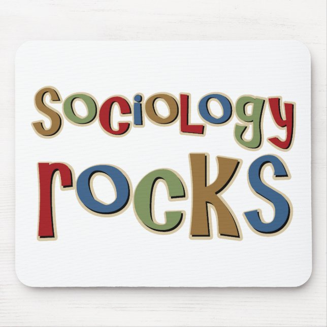 Alfombrilla De Ratón Rocas de la sociología (Frente)