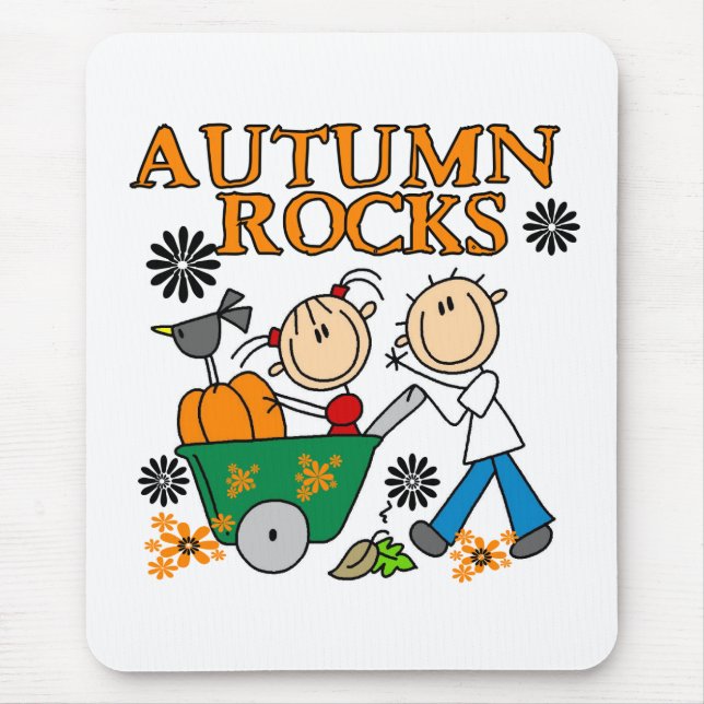 Alfombrilla De Ratón Rocas de Otoño (Frente)