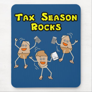 Alfombrilla De Ratón Rocas de temporada de impuestos