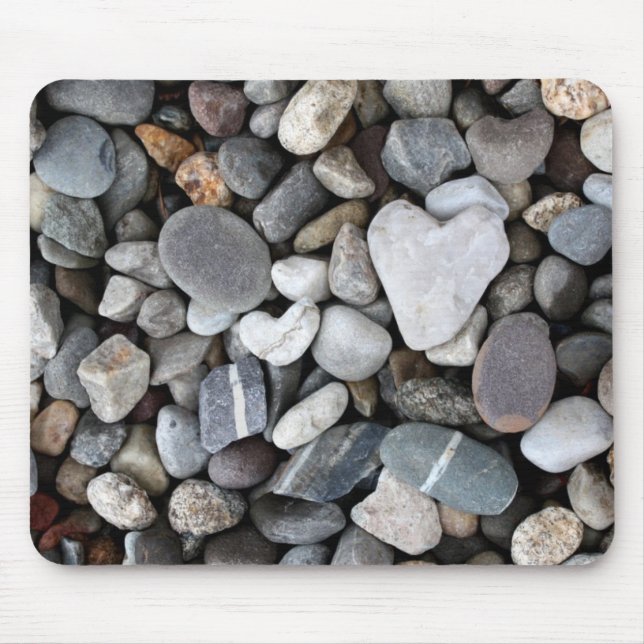 Alfombrilla De Ratón Rocas del corazón (Frente)