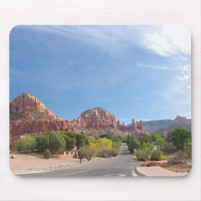 Alfombrilla De Ratón rocas rojas de Sedona (Frente)