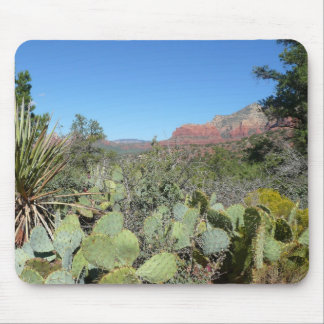 Alfombrilla De Ratón Rocas rojas y cactus I