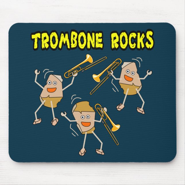 Alfombrilla De Ratón Rocas trombónicas (Frente)