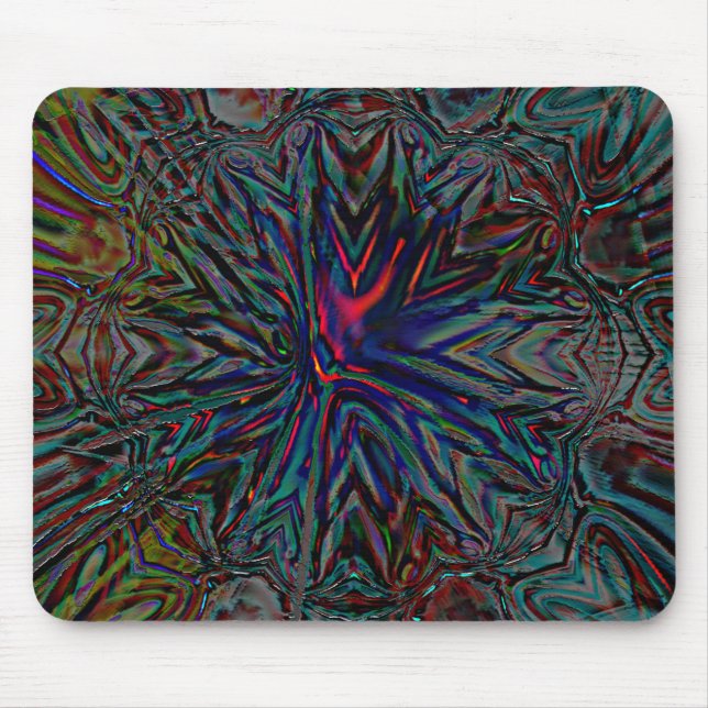 Alfombrilla De Ratón Rocioso digital oscuro y golpes grabado en relieve (Frente)