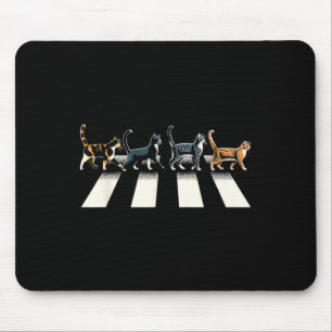 Alfombrilla De Ratón Rock De Gato Retro Y Regalo De Música Roll Hombres