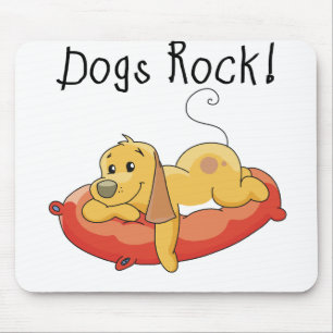 Alfombrilla De Ratón Rock de perros