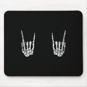 Alfombrilla De Ratón Rock Hand Lazy Halloween disfraces Guay Huesos 1