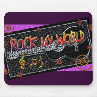 Alfombrilla De Ratón Rock mi ratón mundial